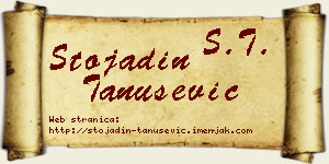 Stojadin Tanušević vizit kartica
